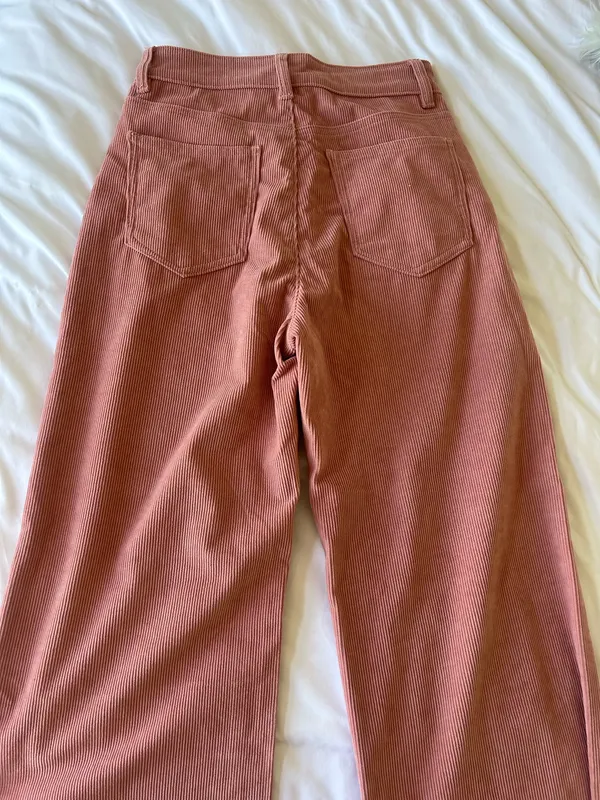 Romwe pink corduroy pants - Image 2