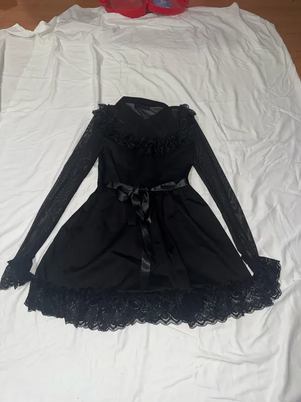 Dolls Kill Widow Macabre Fascination Mini Dress - Image 4