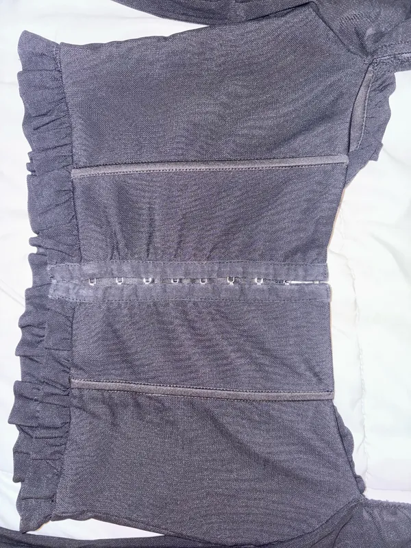 Corset Sheer Long Sleeve Black Crop Top 8 That’s So Fetch - Image 3