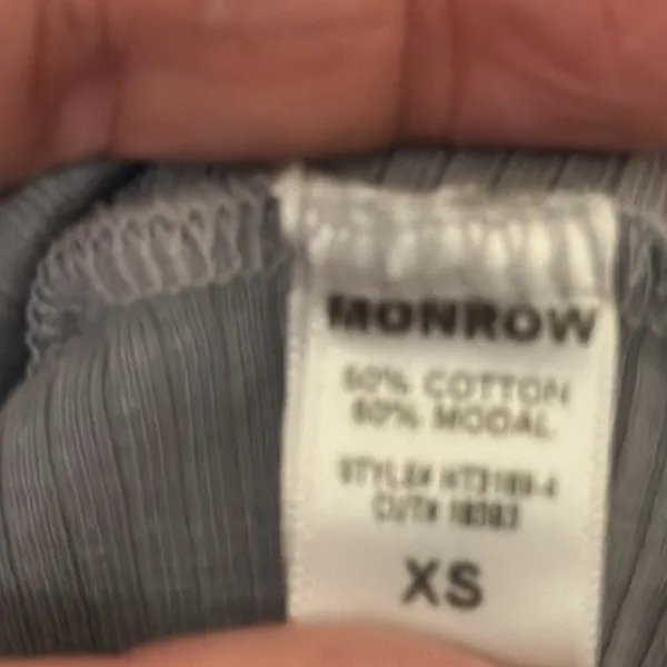 Monrow Ribbed Asymmetric Dolman Sweater‎ Size XS - Image 8
