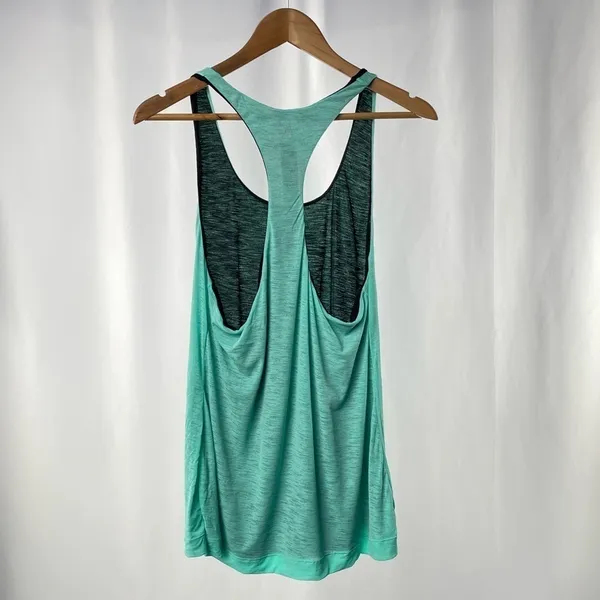 Fabletics Eiffel Tank in Jade Black Size Extra Large‎ - Image 6