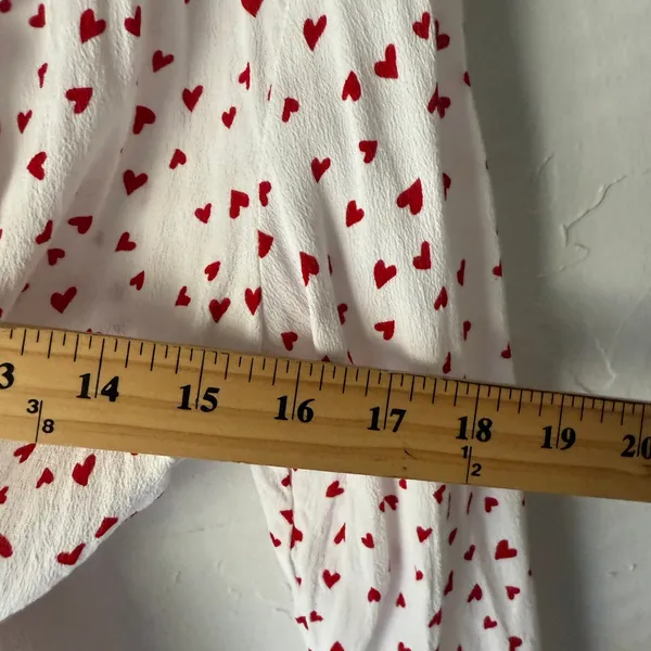 Rails‎ Small Wrap Top Simone Smitten Hearts White Blouse Coquette Style - Image 9