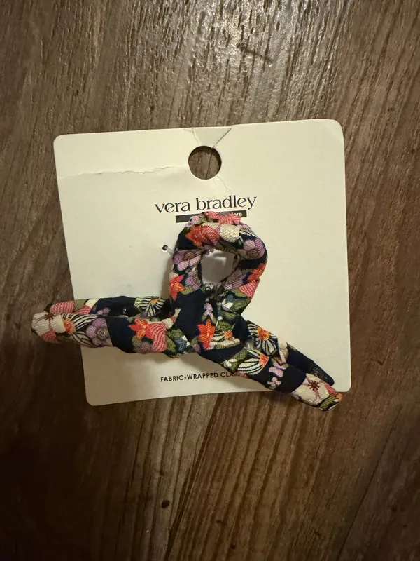 Vera Bradley Fabric Wrapped Claw Hair Clip - Image 2