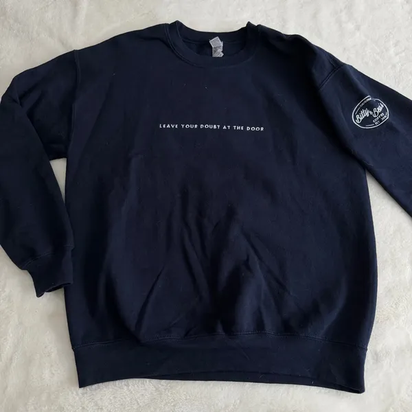 Bitty & Beau’s Coffee Leave Your Doubt At The Door Crewneck Size Medium - Image 2