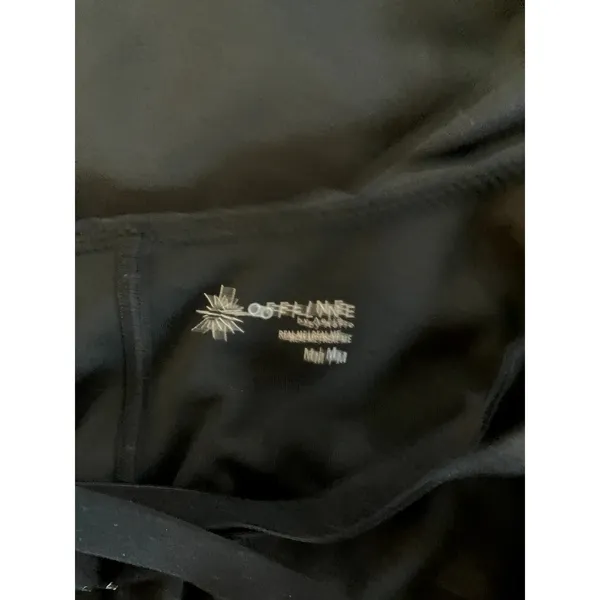 Offline by AERIE Black Mini Dress Built in Shorts Size Medium M ATHLEISURE VACAY - Image 5
