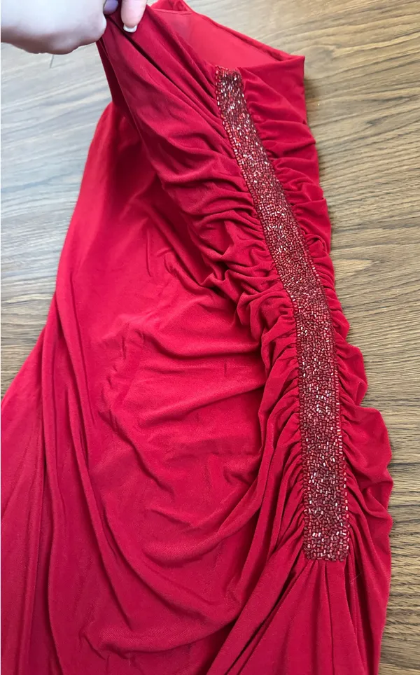 Laundry By Shelli Segal Women’s One Shoulder Beaded Cocktail Dress Size 8 - Image 2