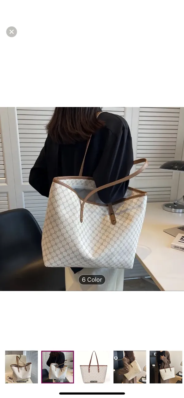 New women large tote with zipper - Image 2