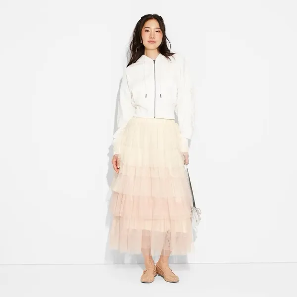 Adult nwt Wicked Tulle Graphic Skirt - Blush - Image 3