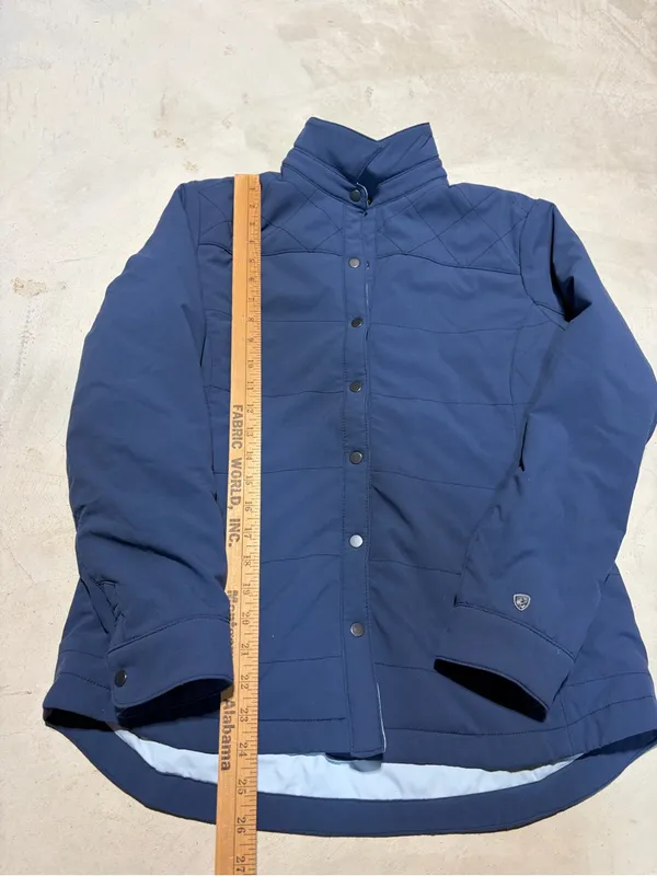 Kuhl aurora shirtjak Navy Blue Quilted Snap-Front Jacket medium - Image 3