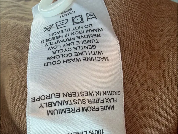 Quince 100% European Linen Button Front Dress - Image 4