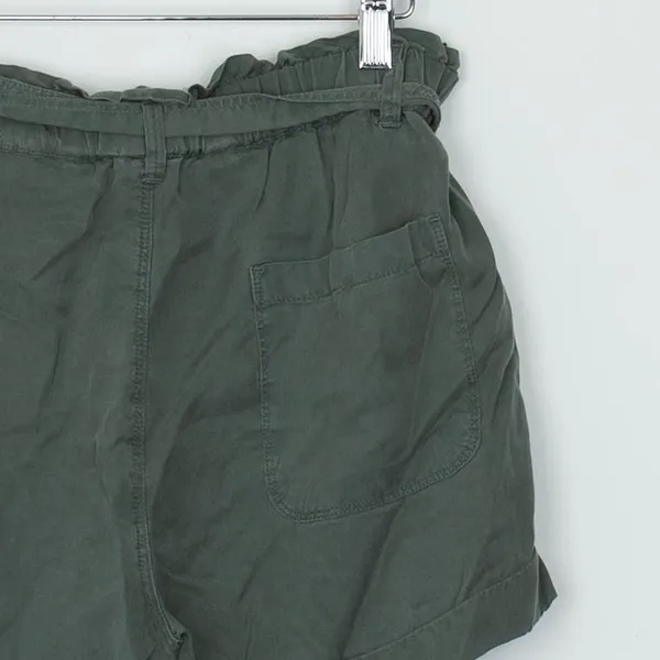 Aerie‎ Womens Paperbag Shorts Size XS Green Lyocell Tie Waist Casual Lightweight - Image 5