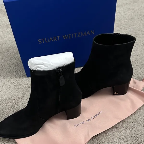 Stuart Weitzman Black Ankle Boots - Image 3