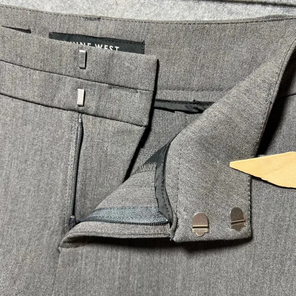 Nine West Womens‎ 4 Gray Wide Leg Dress Pants Career Workwear Trousers - Image 6