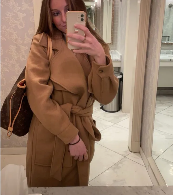 Abercrombie & Fitch Women’s Wool Blend Trench Coat - Image 2