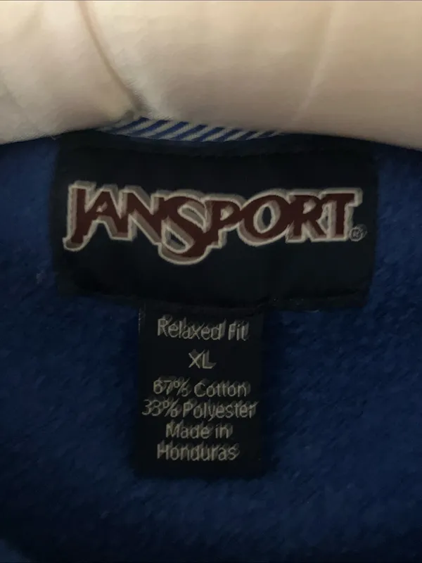 Jansport South Dakota State University Jackrabbits Blue and Gold Quarter Zip XL - Image 2