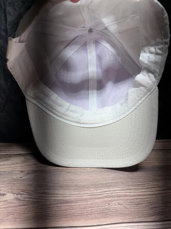 White Camo Adjustable Baseball Cap - Image 2