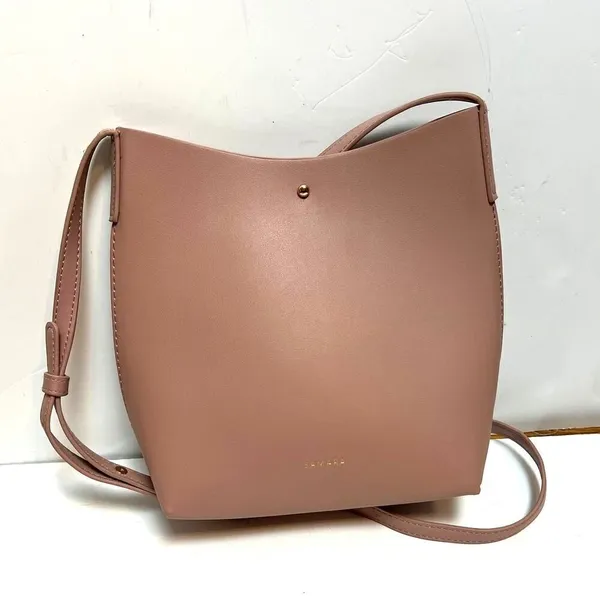 Anthropologie Samara Lavender Pink Crossbody Shoulder Bag - Image 3
