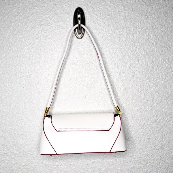 UNBRANDED WHITE STRUCTURED SMALL SHOULDER BAG - Image 2
