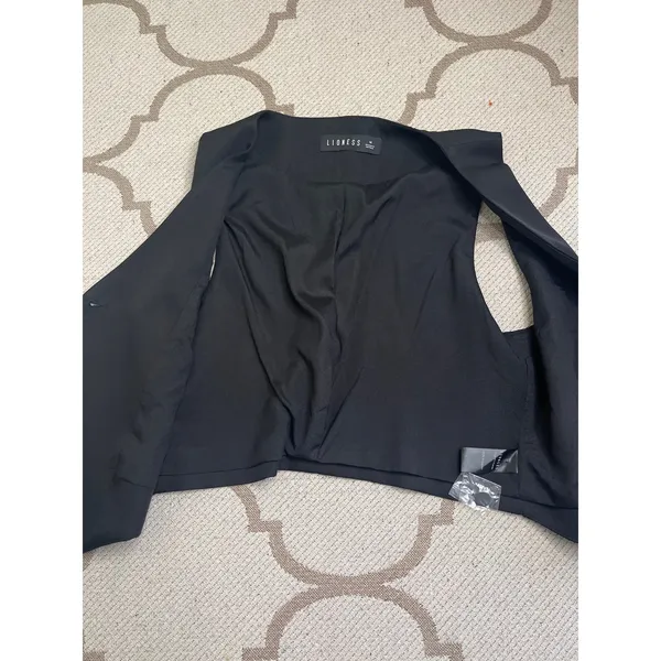 Lioness Gisele Vest Black Tailored Sleeveless Button Front Vest Size M NWOT - Image 7