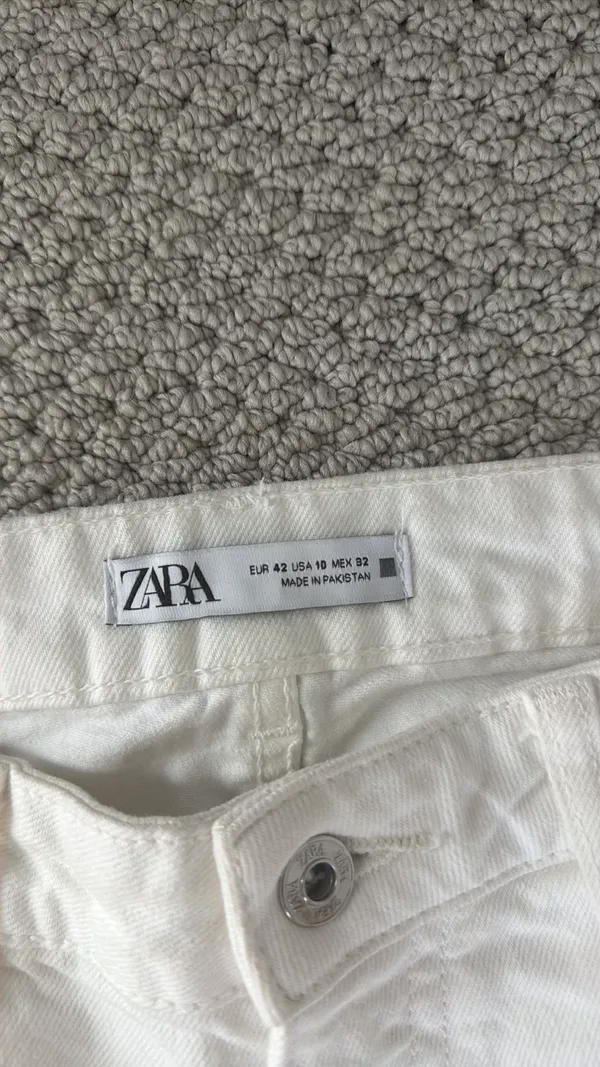 White ZARA Jeans Straight - Image 2