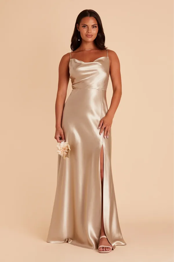 Birdy Grey Lisa Dress in Neutral Champagne - Image 2