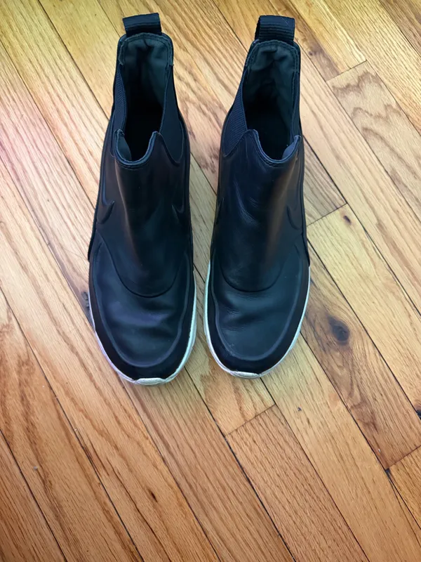 Nike Air Max Thea Mid boots Leather Black/White Slip-On Sneakers Reflect Sz 8.5 - Image 3