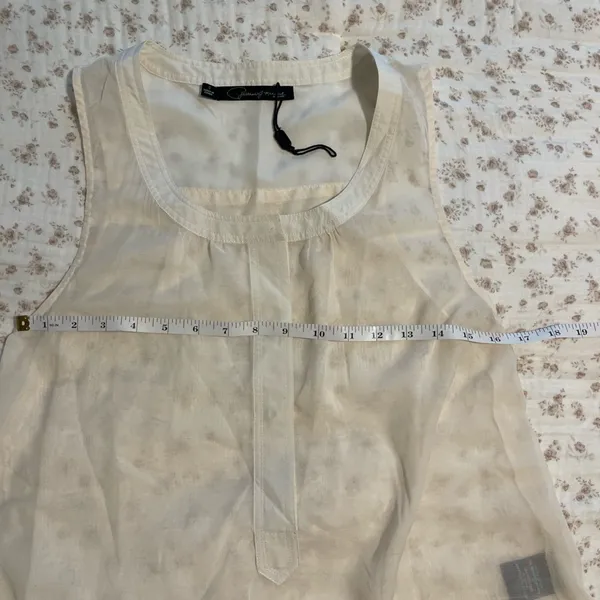 Sheer Cream tank top - Image 5