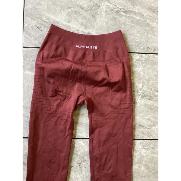 Alphalete Seamless High Rise Leggings Mauve Terracotta Activewear Womens Small - Image 2