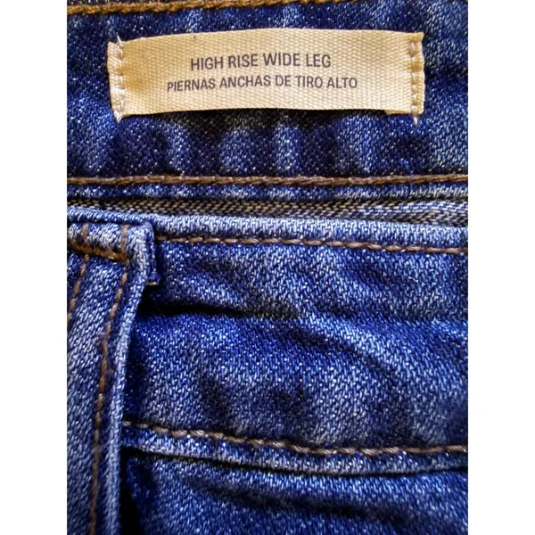 Universal Threads High Rise Wide Leg Jeans Womens 10‎ Long Medium Wash Utility - Image 5