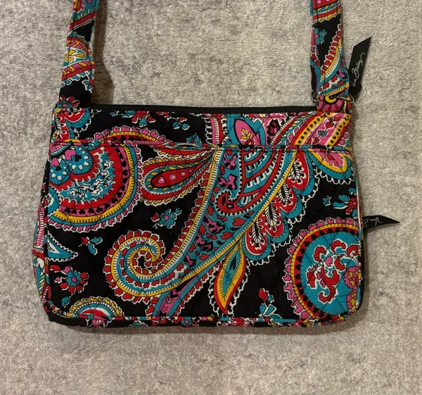 Vera Bradley Mini Paisley/ Floral Crossbody Purse And Matching Coin Purse - Image 3