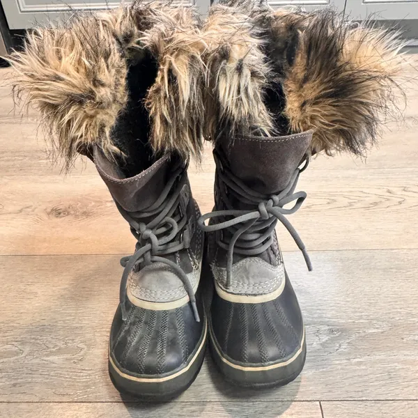 Sorel Joan of Arctic Winter Snow Boots Faux Fur Lined Waterproof Lace‎ Up Sz 5.5 - Image 4
