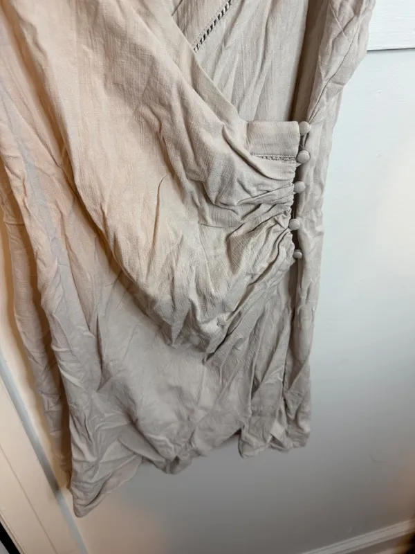 Intimately Free People Dylan Beige Cinched Mini Dress - Image 6