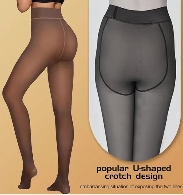 Amazon 2 Pairs Fleece Lined Tights Women - Image 2