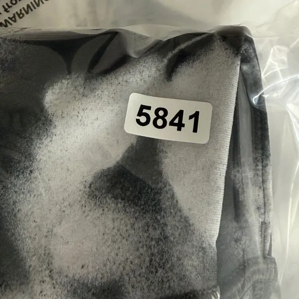 Lululemon High Rise Mesh Panel Leggings Abstract Black White Grey Size 10‎ - Image 9