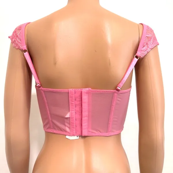 Victoria's Secret Dream Angels M DD Boho cap sleeve corset BC3 3229 - Image 5