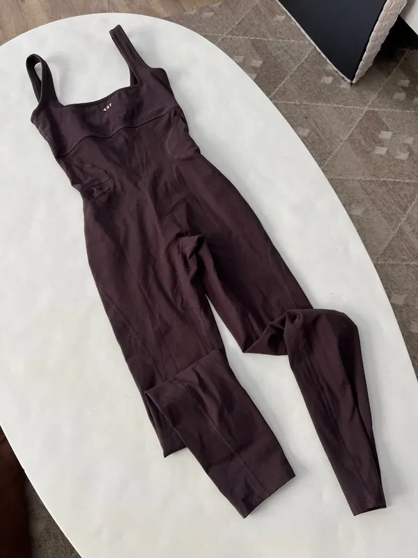 437 The Curve Onesie One Piece Ruched Butt Espresso Brown XS - Image 7