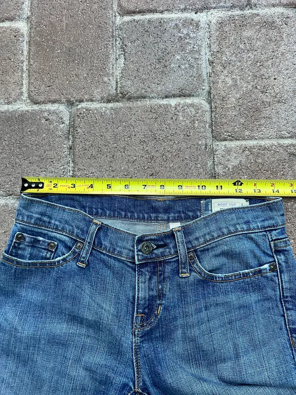 Vintage Low Rise Boot Cut Jeans - Image 5