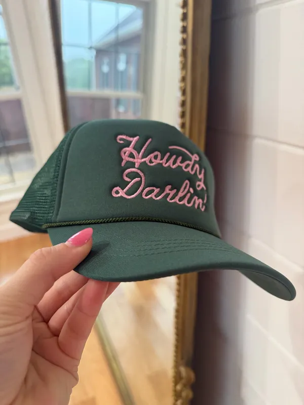 Pink Lily Howdy Darlin Trucker Hat - Image 3
