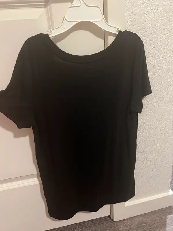 Black Modal Skimming Tee - Image 3