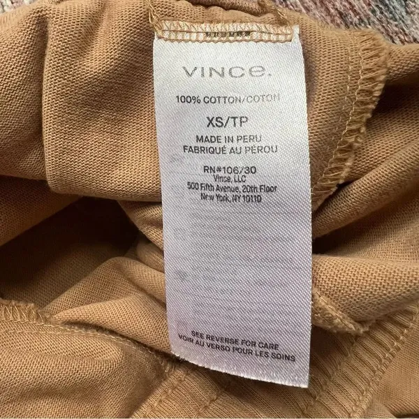 VINCE Cropped Wide Leg Pant in Dune Size XS Tan Tie Waist Drawstring Casual Pant - Image 11