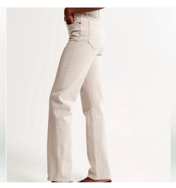 Abercrombie High-Rise 90s Straight Jeans - Image 3