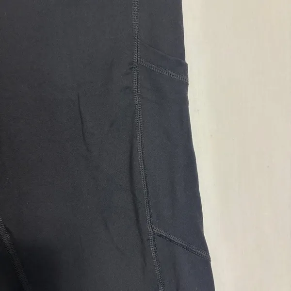 Hypertek High Waisted Pocket Leggings Black Athletic‎ Yoga Workout Gym Medium - Image 6