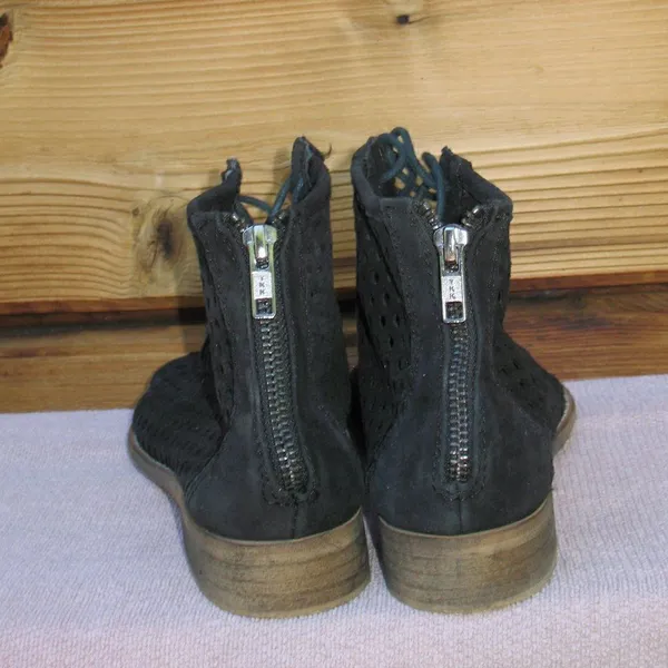Black Laser Cut Booties  - Image 4