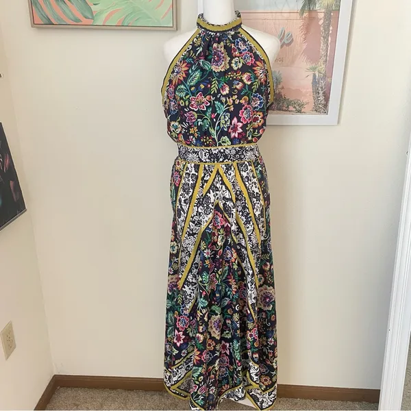 Eliza J Halter Floral Handkerchief Maxi Dress in US 12 - Image 2