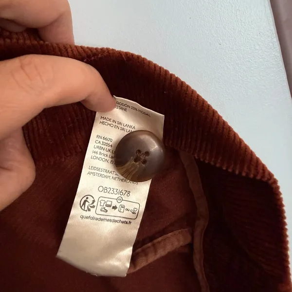 Maeve Colette Corduroy Button Front Mini Skirt Size XL Copper NWT Anthropologie - Image 9