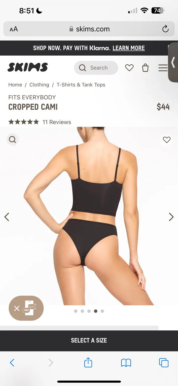 FITS EVERYBODY CROPPED CAMI - Image 2