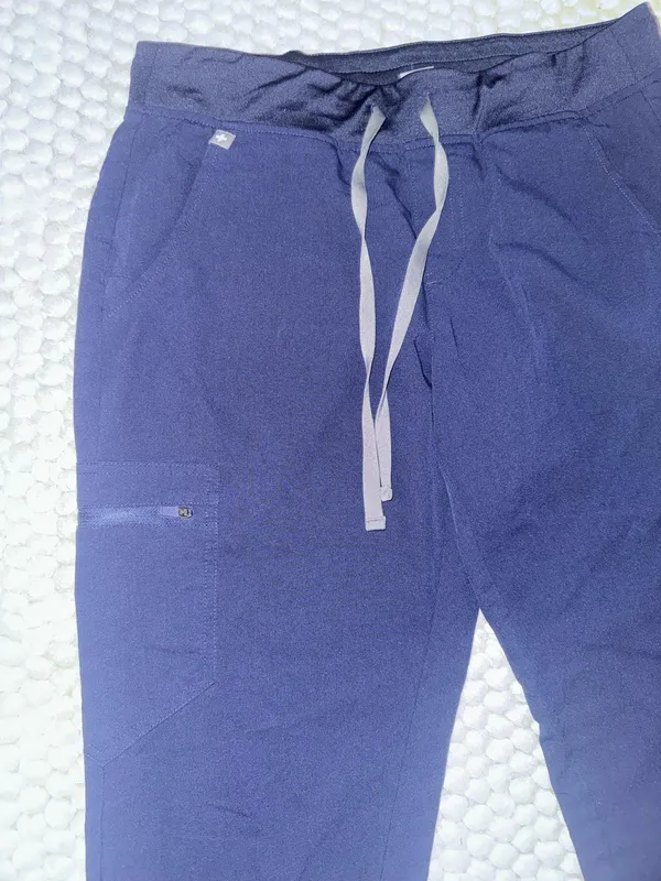 Navy blue FIGS technical collection scrub jogger pants - Image 3