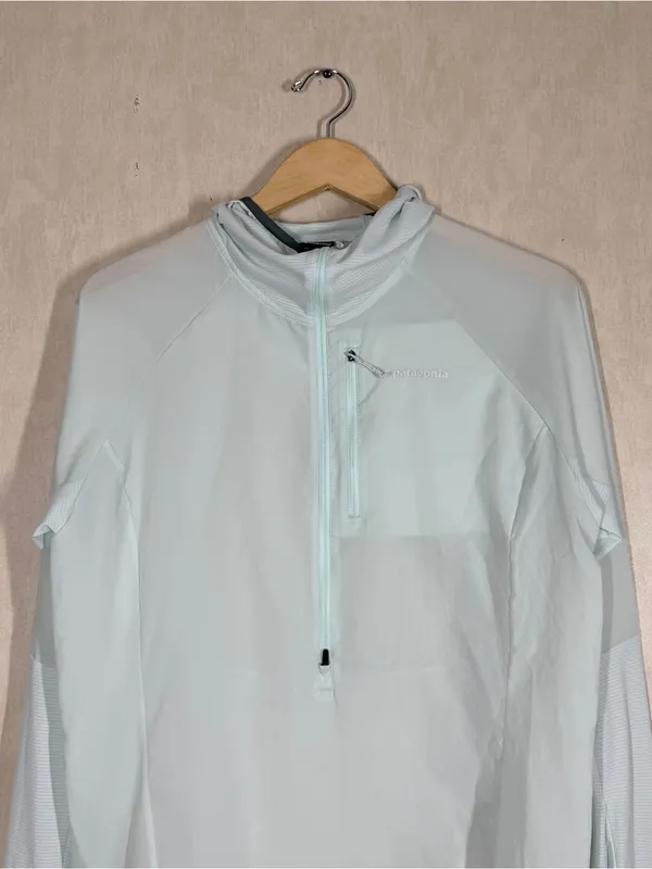 Patagonia Women’s Airshed Pro Pullover Jacket Super Lightweight in Wispy Green L - Image 7