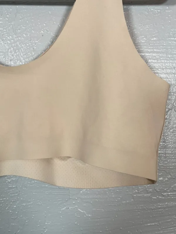 Knix Women Plus Size XXL Beige V-Neck Bralette No Pads Wireless Seamless Lounge - Image 5