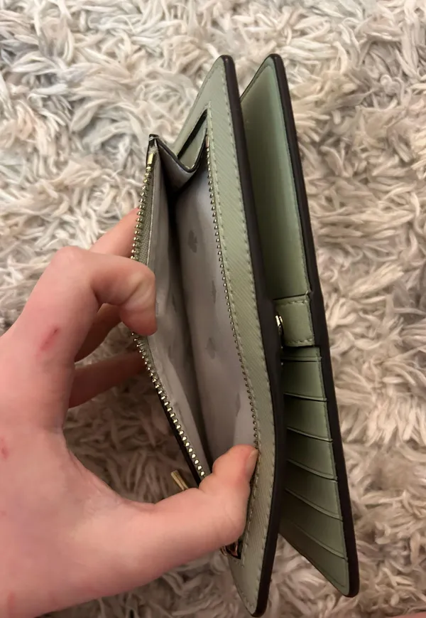 Kate Spade Green Leather Wallet - Image 3